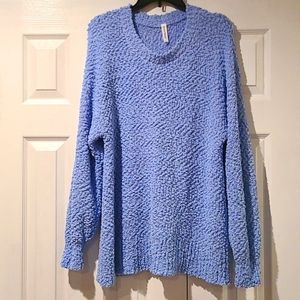 Baby Blue Oversized Sweater
